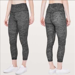 Lululemon Align Pant II Twillines Ice Grey Black